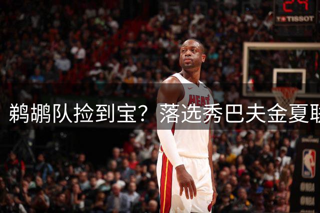 鹈鹕队捡到宝？落选秀巴夫金夏联爆发获一年合约